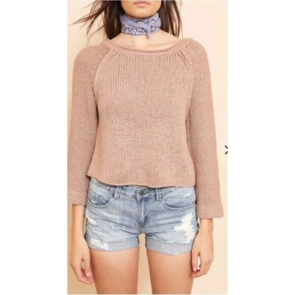 Free People Tan Open Back Sweater - Picture 4 of 10